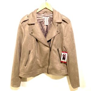 Philosophy Faux Suede Moto Jacket